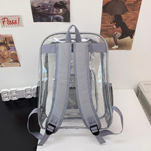Load image into Gallery viewer, Backpack Waterproof Transparent School Bag Girl Large Capacity Backpack Solid Clear Backpack Men Fashion Transparent Plastic Bag